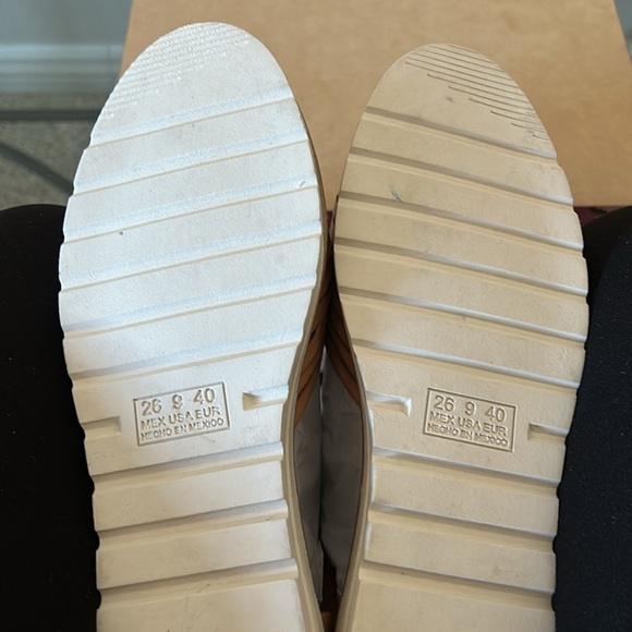Mexican Mary Jane Huaraches Natural leather Womens Sz 9 - Picture 5 of 8